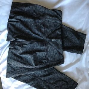Grey athleta crop leggings